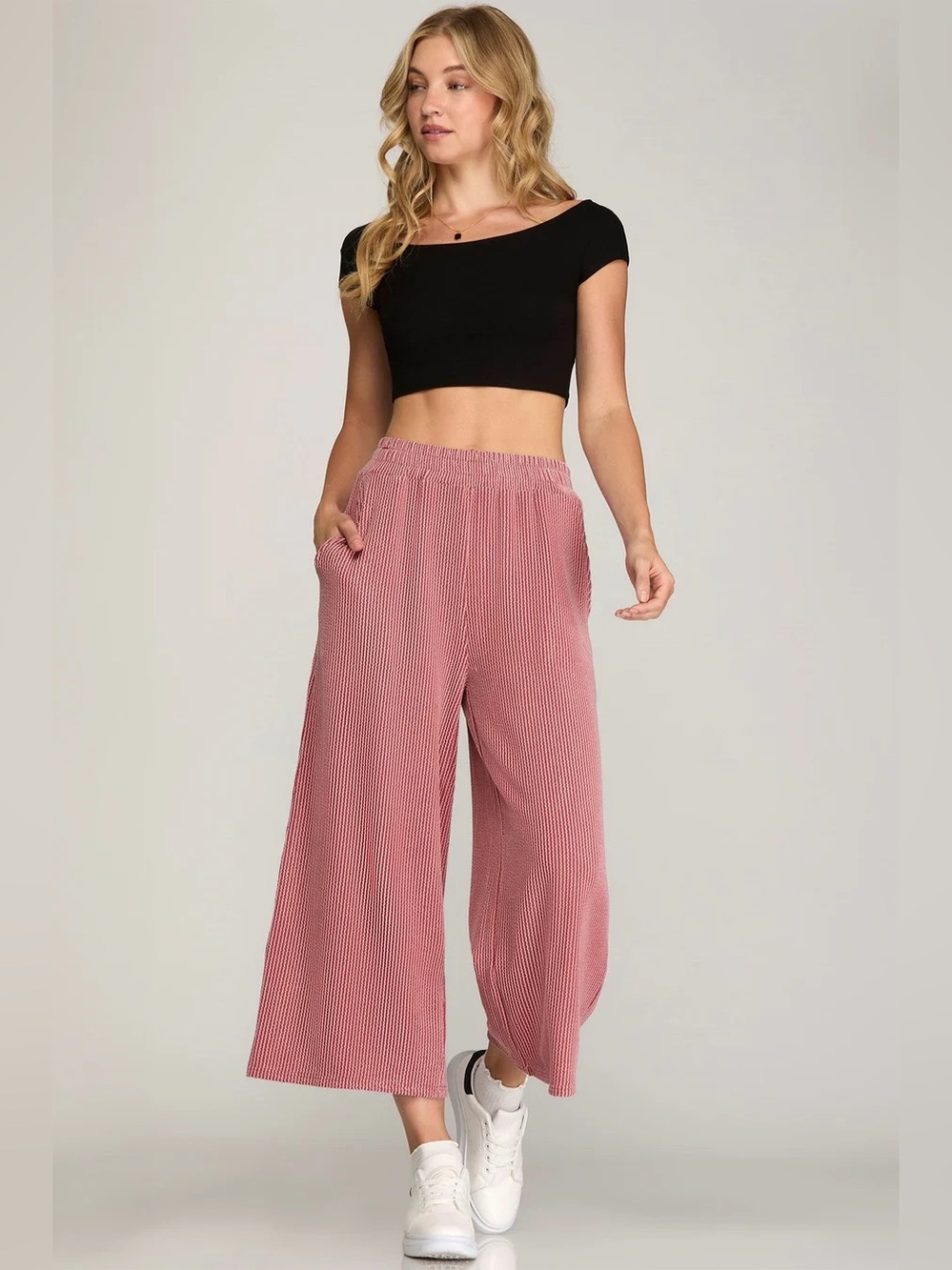 She & Sky boutique wide leg pants size 2x nwt